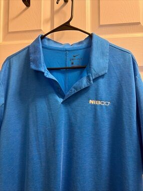 Nike Blue Dri-FIT Polo with NIBCO Embroidery